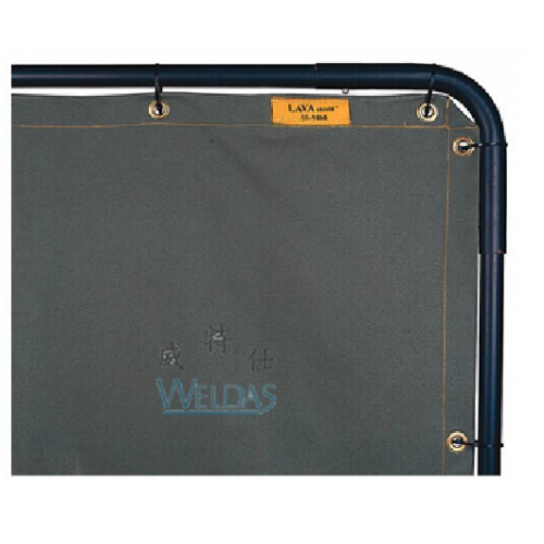 WELDAS威特仕防火阻燃帆布不透光焊接防護(hù)屏,1.74x1.74m 55-9466